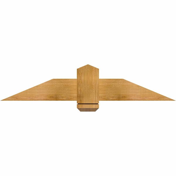 Ekena Millwork Eugene Rough Sawn Timber Gable Bracket, Western Red Cedar, 48"W x 10"H x 2"D x 6"F, 5/12 Pitch GBW048X10X0206EUG00RWR - main
